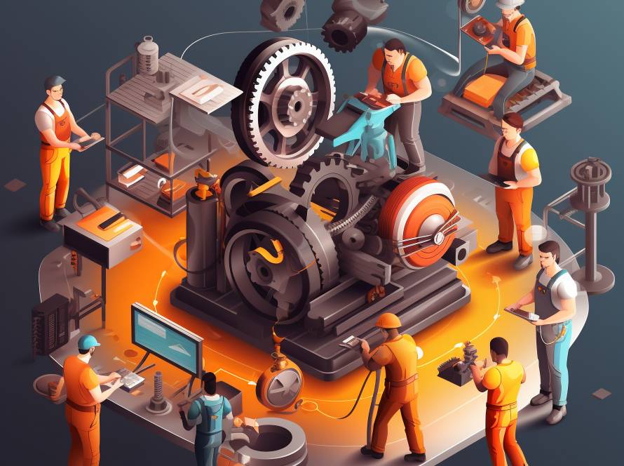workflow ของการทำงานในโรงงาน